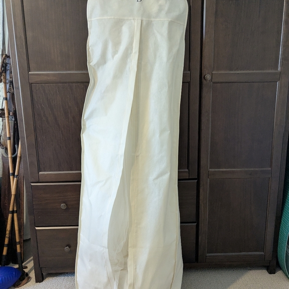 BHLDN White Sheer Butterfly Lace Bodice Wedding Dress Size 10 - Picture 6 of 12